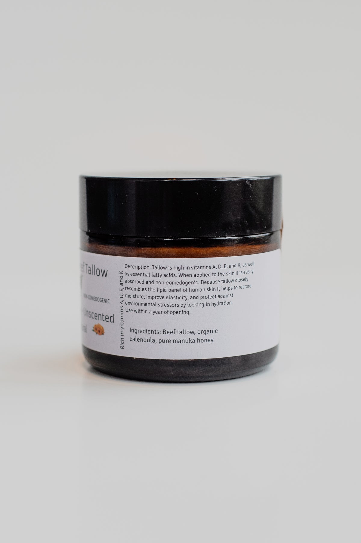 Manuka Honey- Unscented- Whipped Beef Tallow Balm image 1