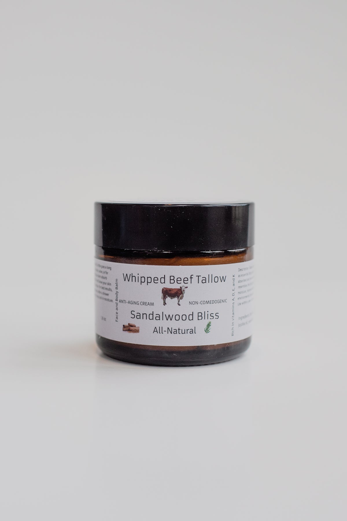 Sandalwood Bliss -Whipped Beef Tallow Balm image 0