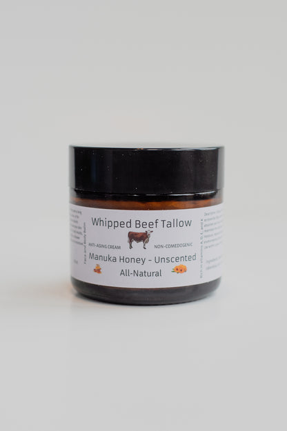 Manuka Honey- Unscented- Whipped Beef Tallow Balm image 0